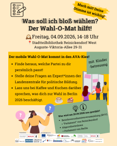 Der mobile Wahl-O-Mat kommt in den AVA-Kiez 